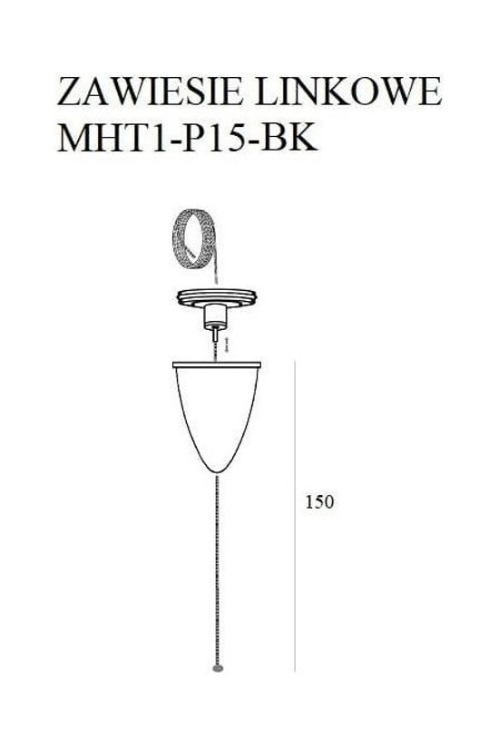 Cable sling 1,5m, with adjustment without bracket