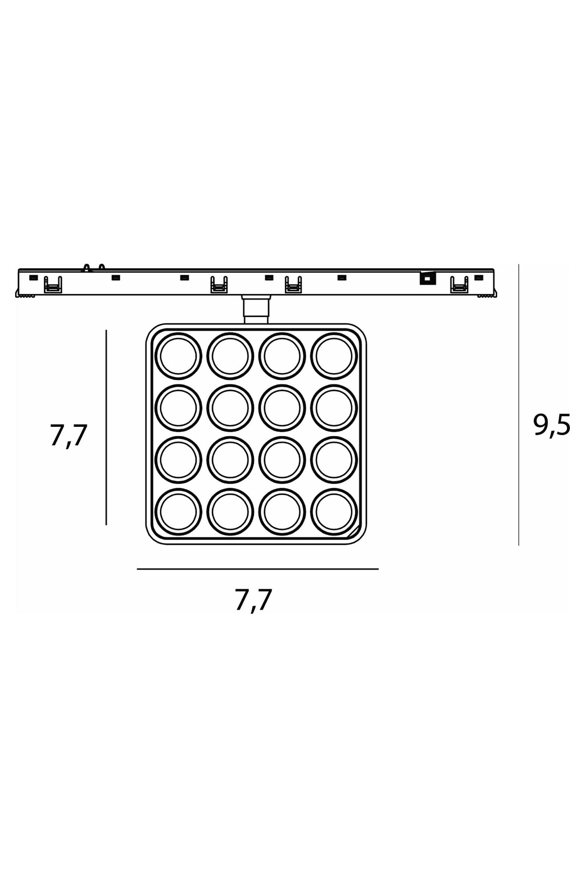 Micro11 Square grid 12W Zigbee