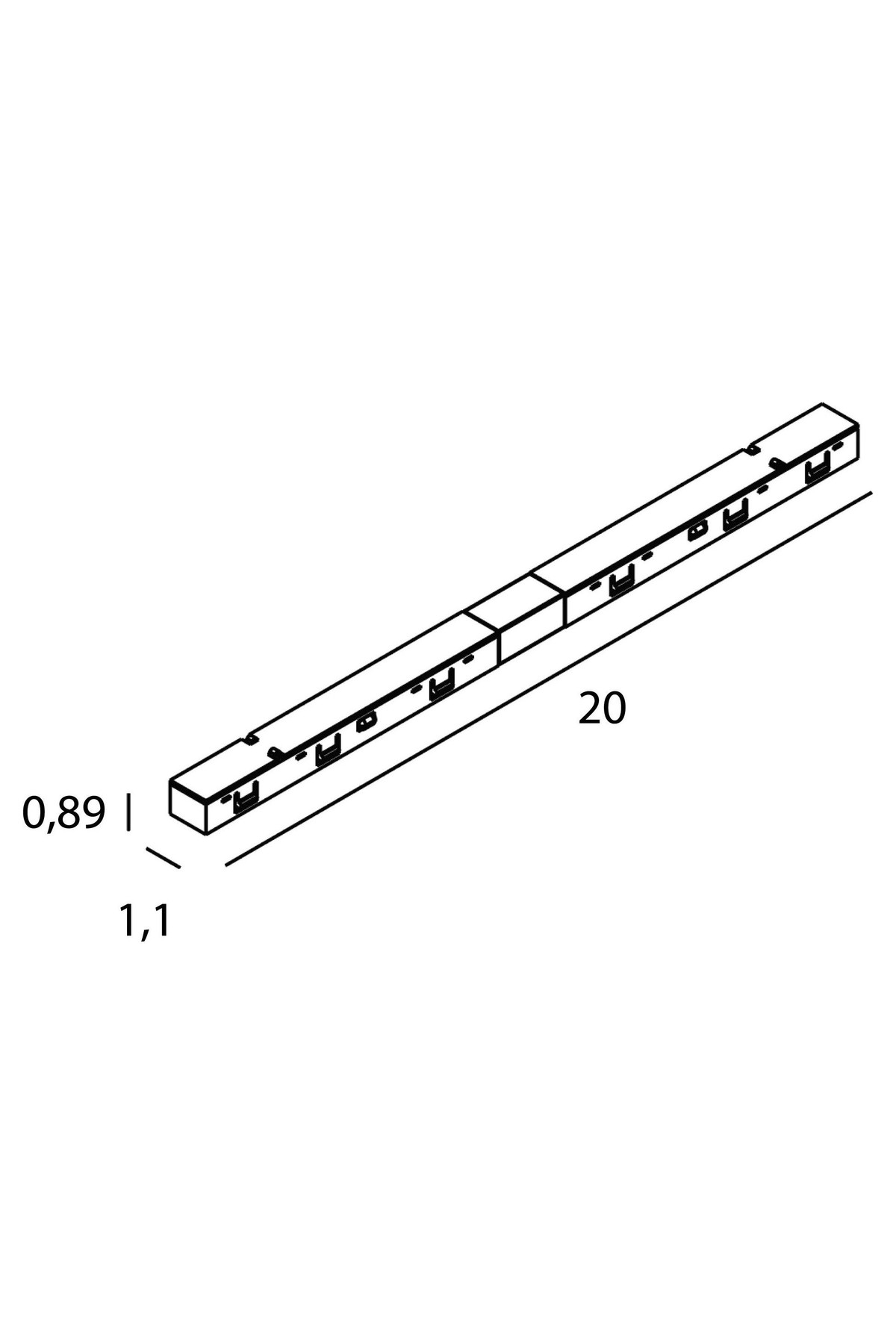 Micro11 Straight electrical connector