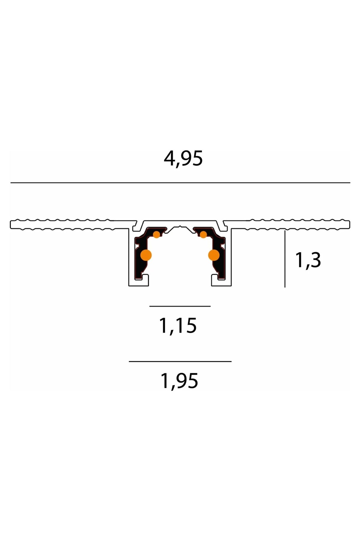 Micro11 Micro recessed track conductor