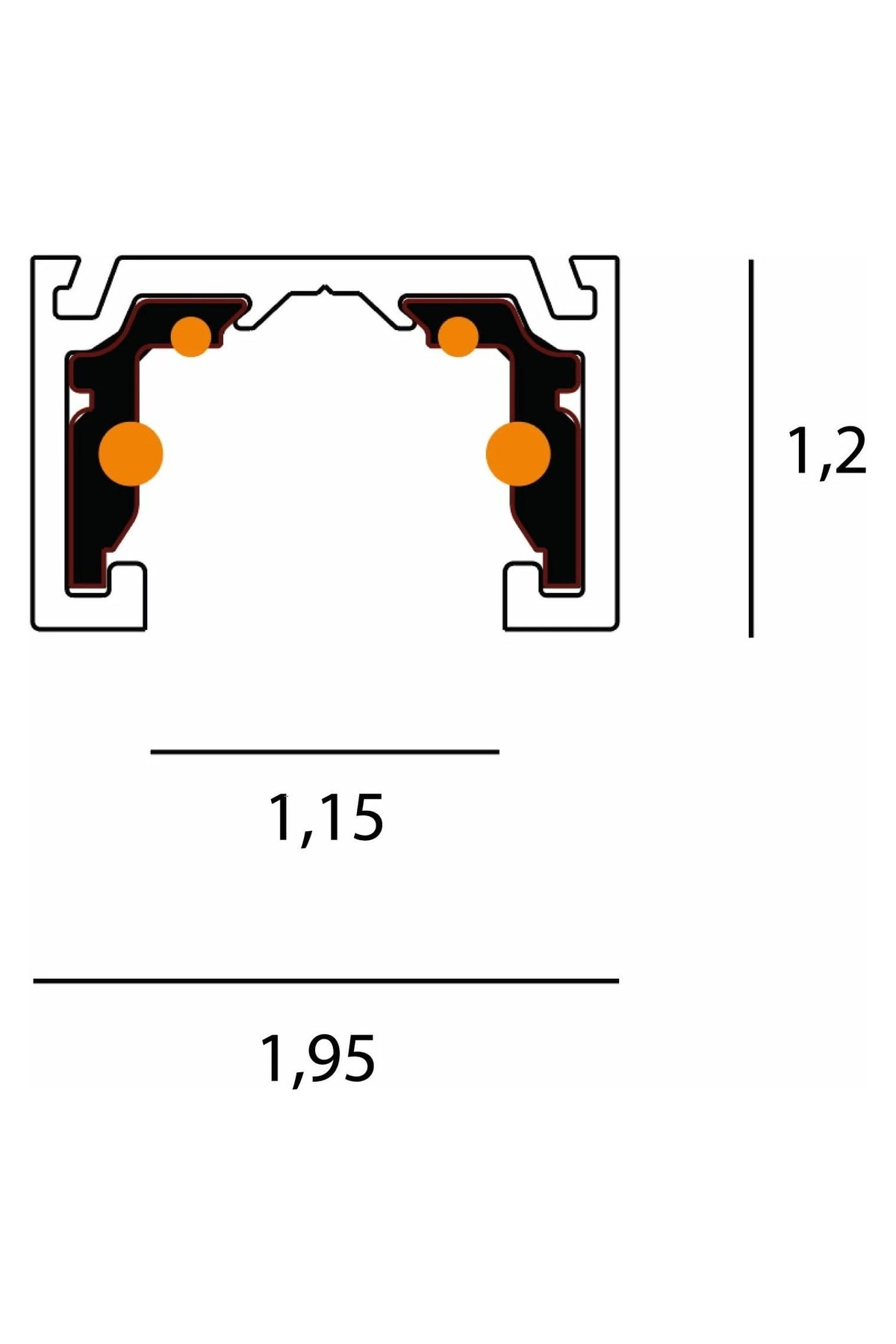 Micro11 Micro surfacemounted track conductor