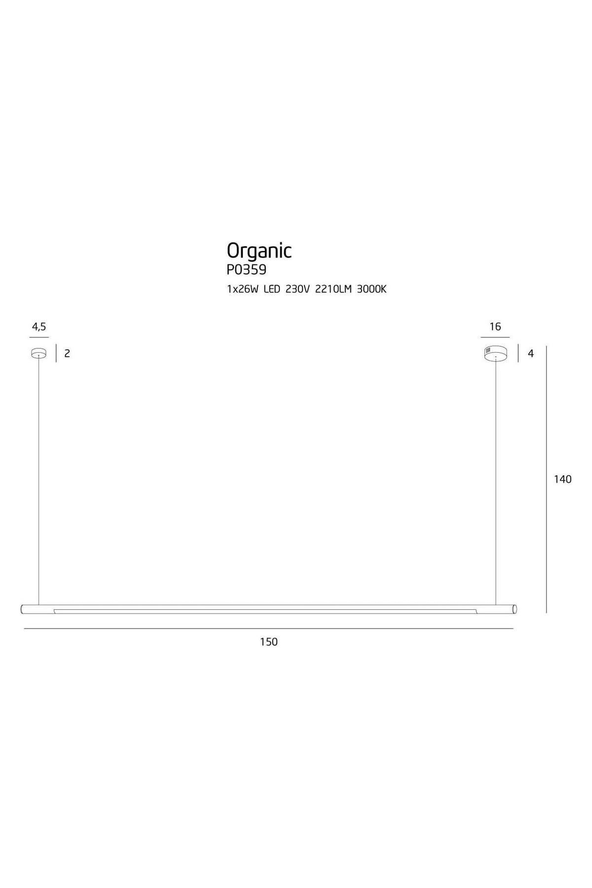 Organic Horizon 150cm