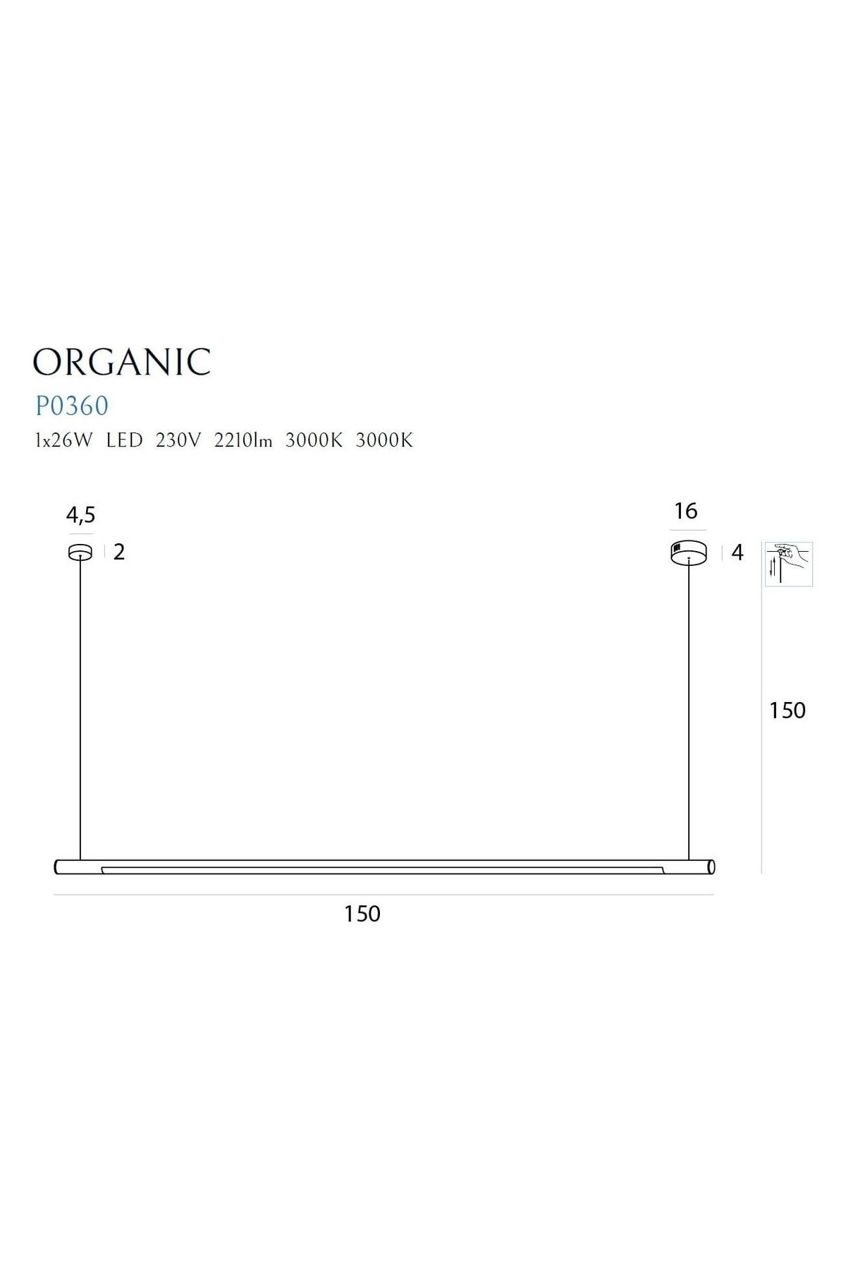 Organic Horizon 150cm