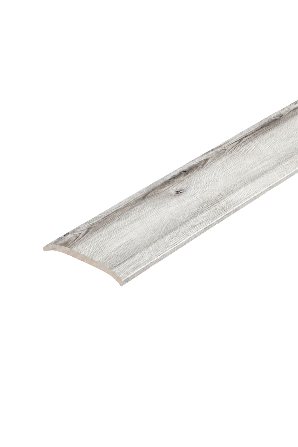 ProfilPas aluminium lapos, fadekoros padlóprofil, Palmar – Világos szürke, Burkolatváltó