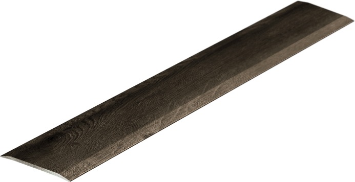 ProfilPas aluminium lapos, fadekoros padlóprofil, Baltorro – Szürke, Burkolatváltó