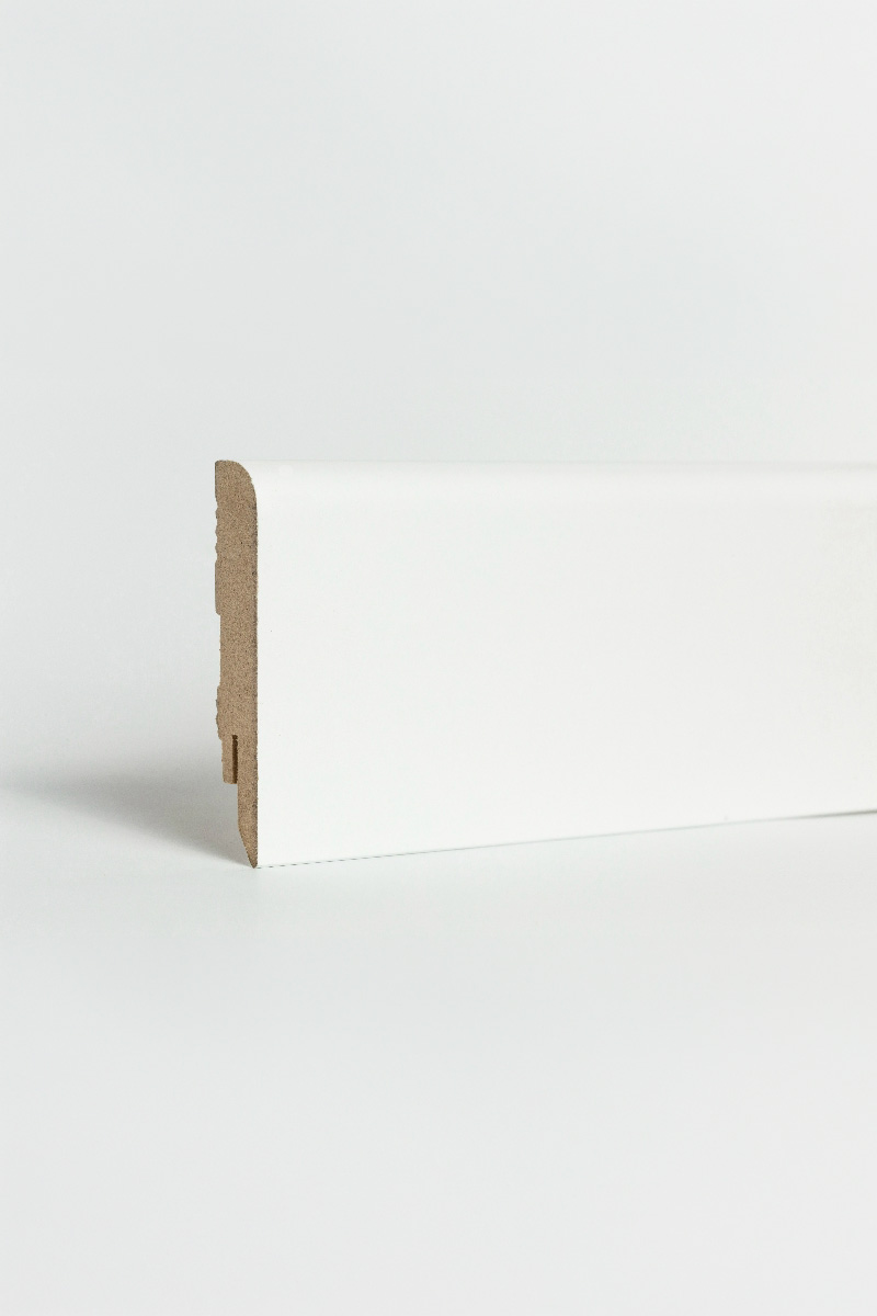 PURE FURIA 58 Fehér MDF Lakkozott szegélyléc – Szegőléc