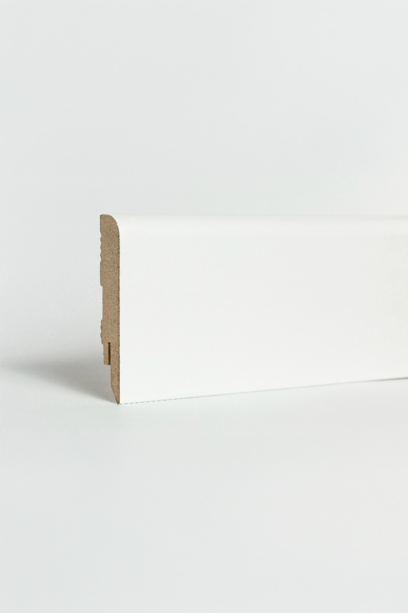 PURE FURIA 78 Fehér MDF Lakkozott szegélyléc – Szegőléc