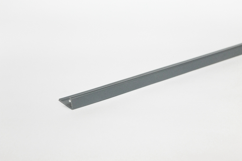 Bau Dekor PVC élvédő L Cezar 10 mm sötét szürke