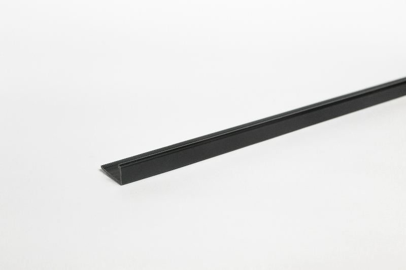 Bau Dekor PVC élvédő L Cezar 10mm fekete