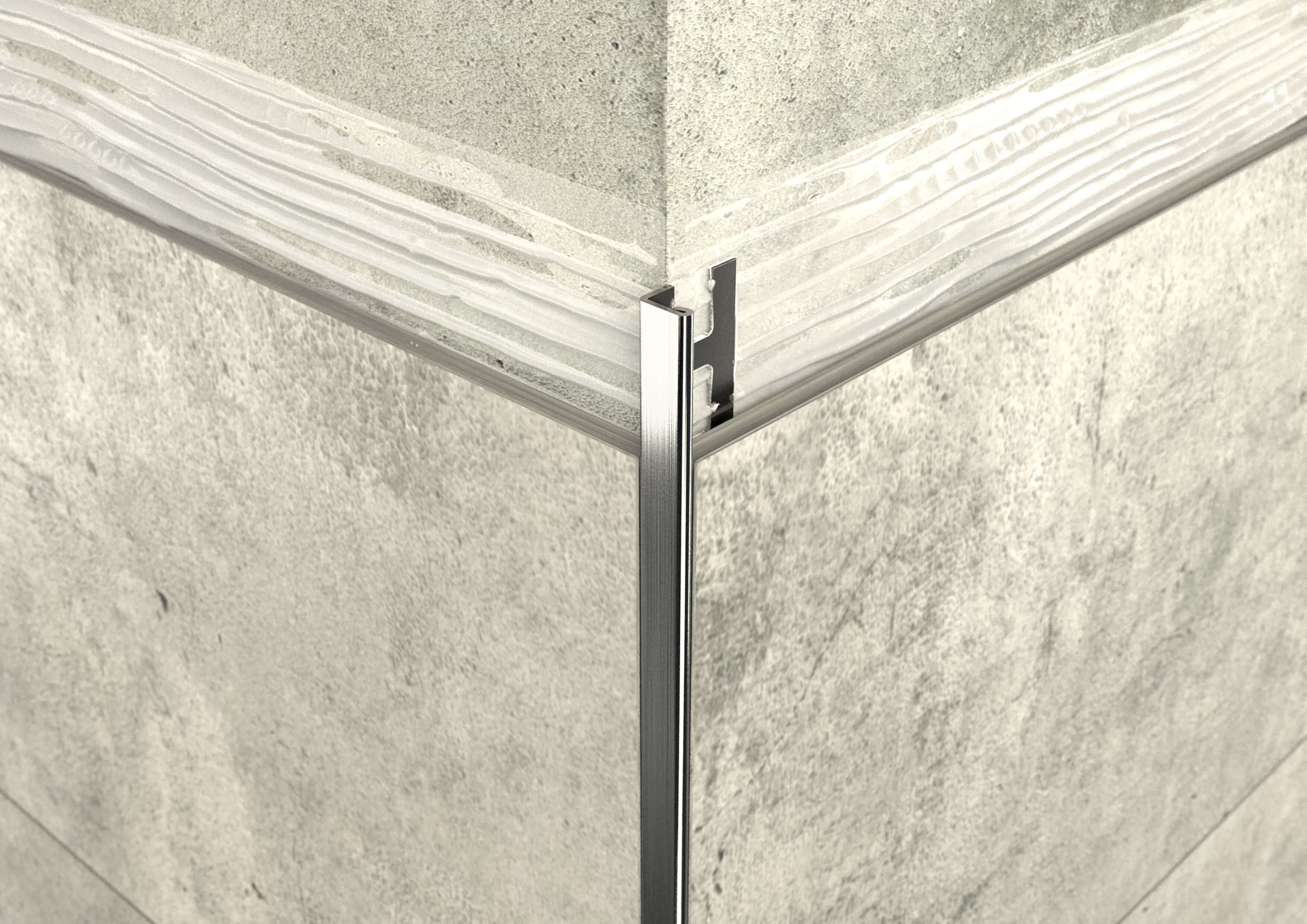 ProfiWall ACÉL 4,5mm L profil 2,5M rozsdamentes - fényes – Ezüst, Fém profilok