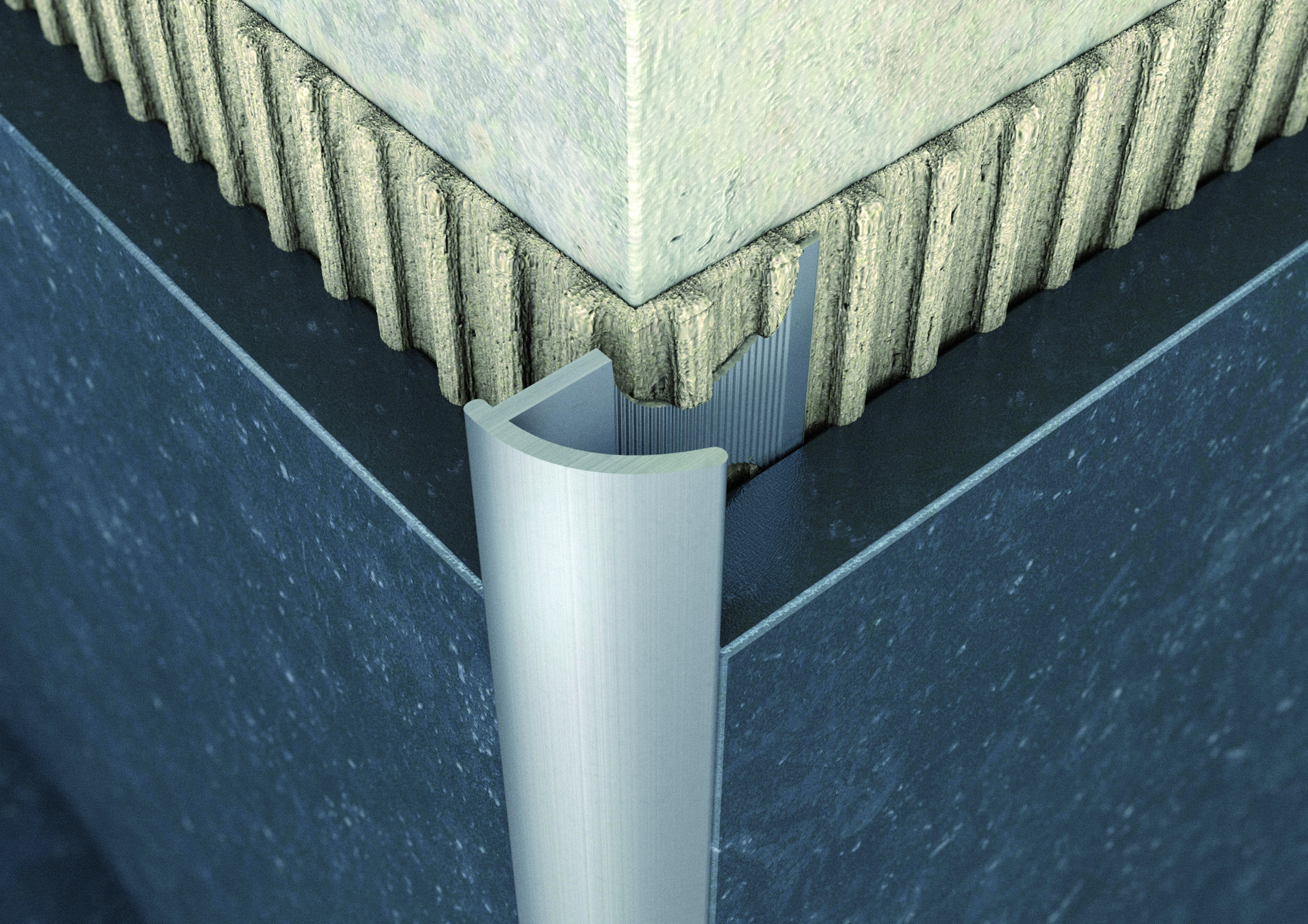 ProfiWall ALU 8mm C profil elox ezüst 2,5M – Fém profilok
