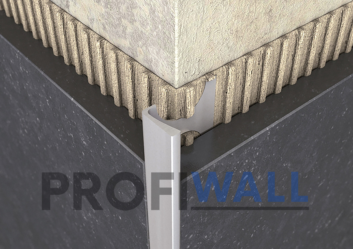 ProfiWall ALU 12mm L profil natúr 2,5M – Ezüst, Fém profilok