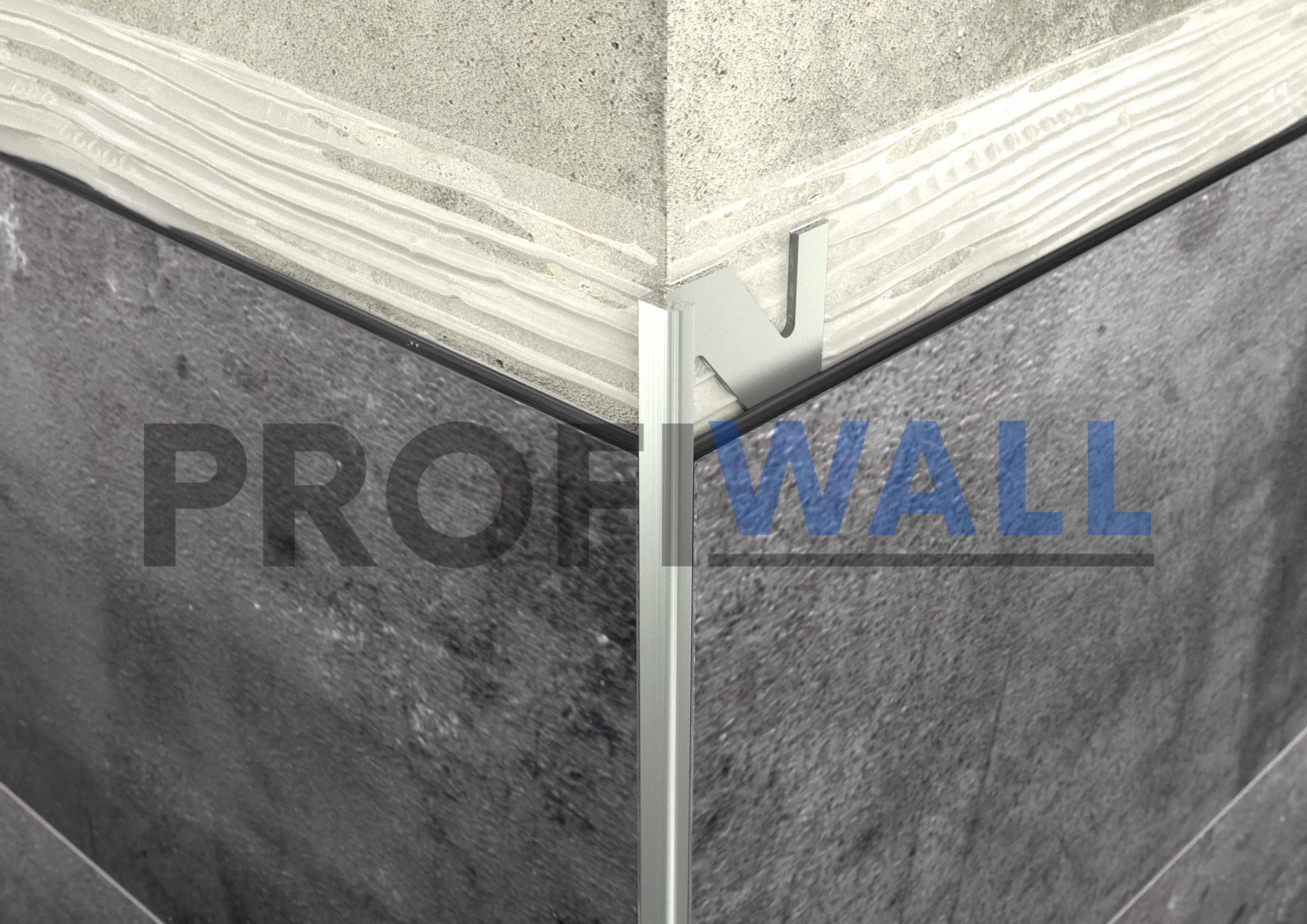 ProfiWall ALU 3mm L profil elox ezüst 2,5M – Fém profilok