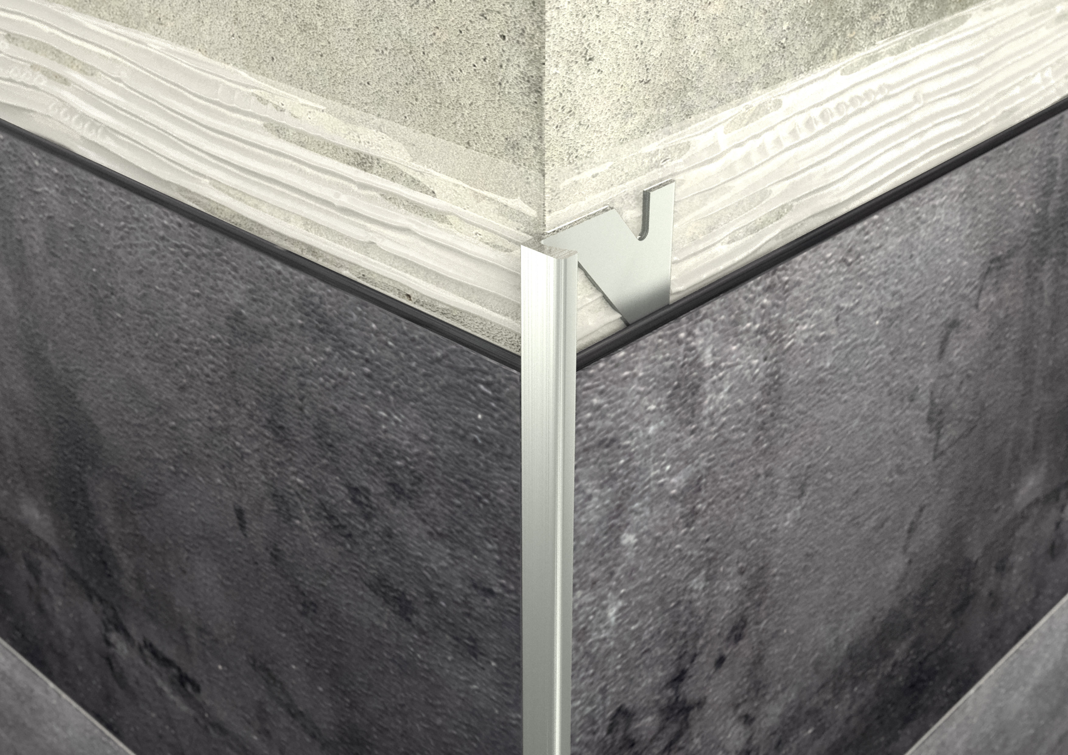 ProfiWall ALU 4,5mm L profil natúr 2,5M – Ezüst, Fém profilok