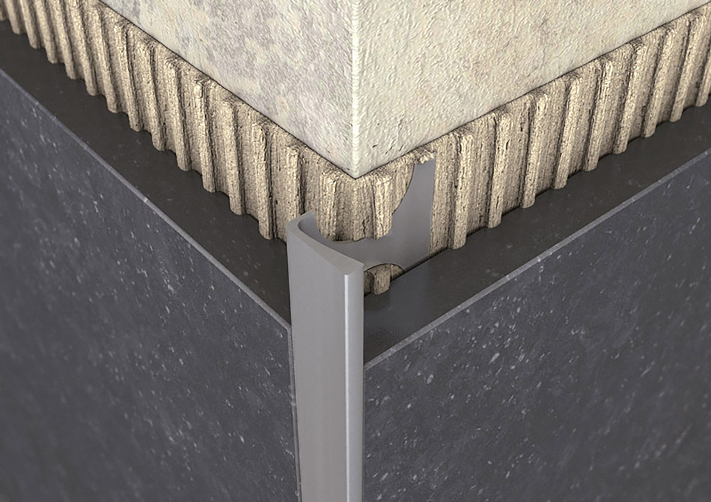 ProfiWall ALU 8mm L profil elox ezüst 2,5M – Fém profilok