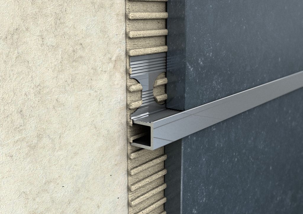 ProfiWall ALU univerzális négyzet profil 10mm fényes ezüst 2,5M – Fém profilok