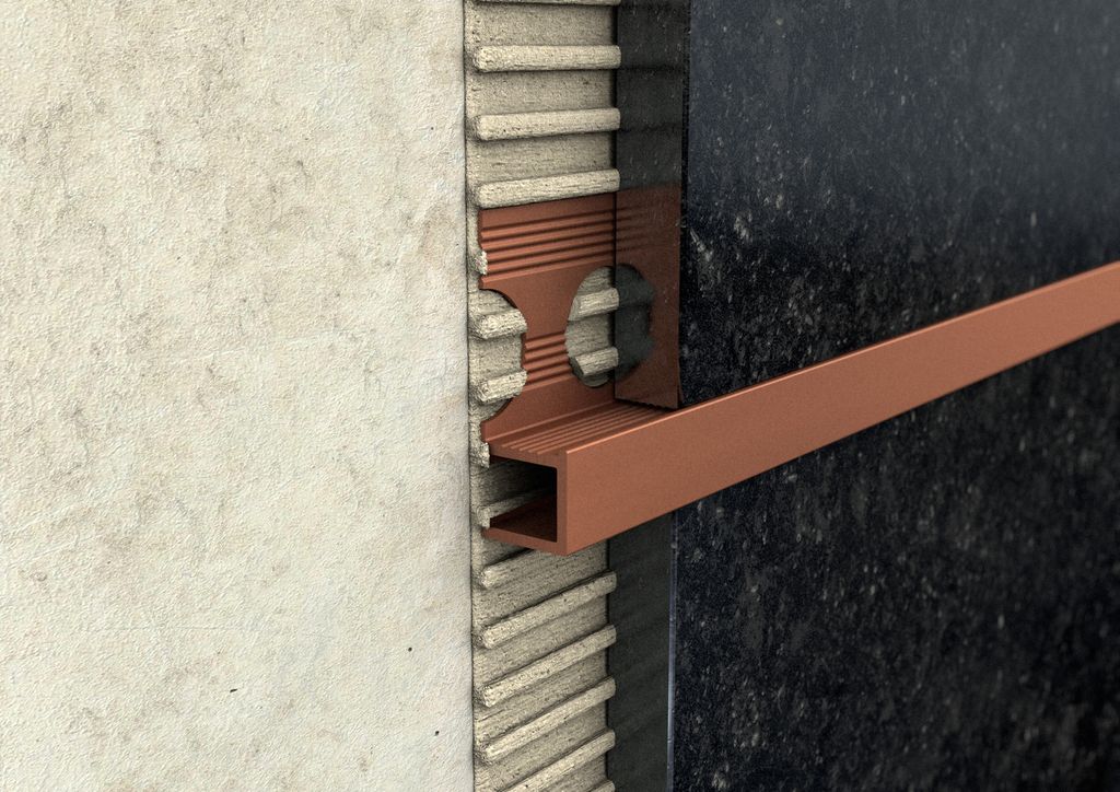 ProfiWall ALU univerzális négyzet profil 10mm elox rozé arany 2,5M – Fém profilok
