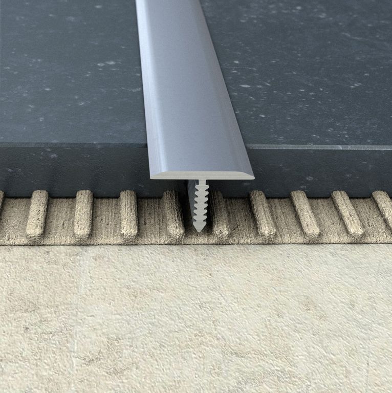 ProfiWall ALU 15mm T profil elox ezüst 2,5M – Fém profilok