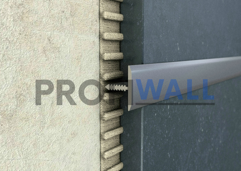 ProfiWall ALU 15mm T profil natúr 2,5M – Ezüst, Fém profilok