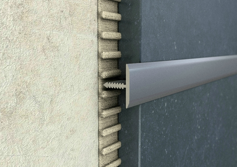 ProfiWall ALU 25mm T profil natúr 2,5M – Ezüst, Fém profilok