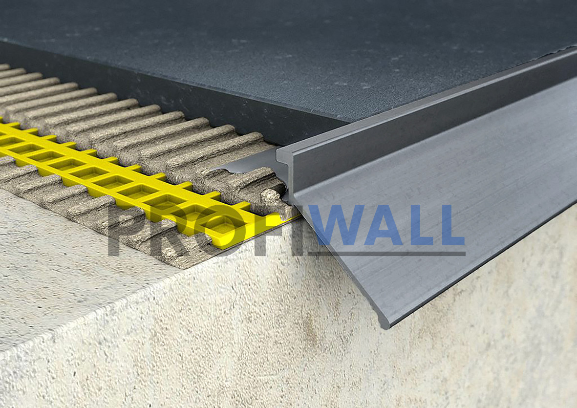 ProfiWall ALU vízvető terasz profil 10mm elox ezüst 2,5M – Fém profilok