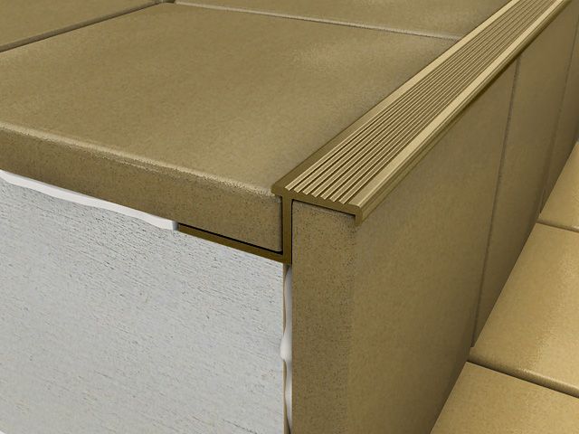 ProfiWall ALU Z lépcső profil elox bronz 2,5M – Fém profilok