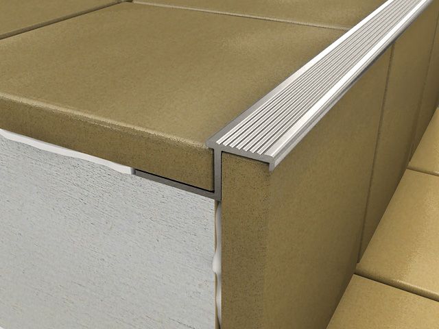 ProfiWall ALU Z lépcső profil elox titán 2,5M – Fém profilok