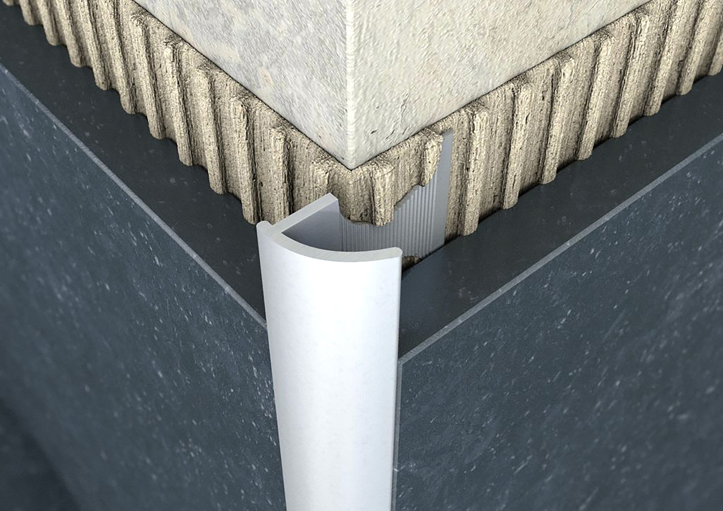 ProfiWall Plus ALU 8mm C profil natúr 2,5M – Ezüst, Fém profilok