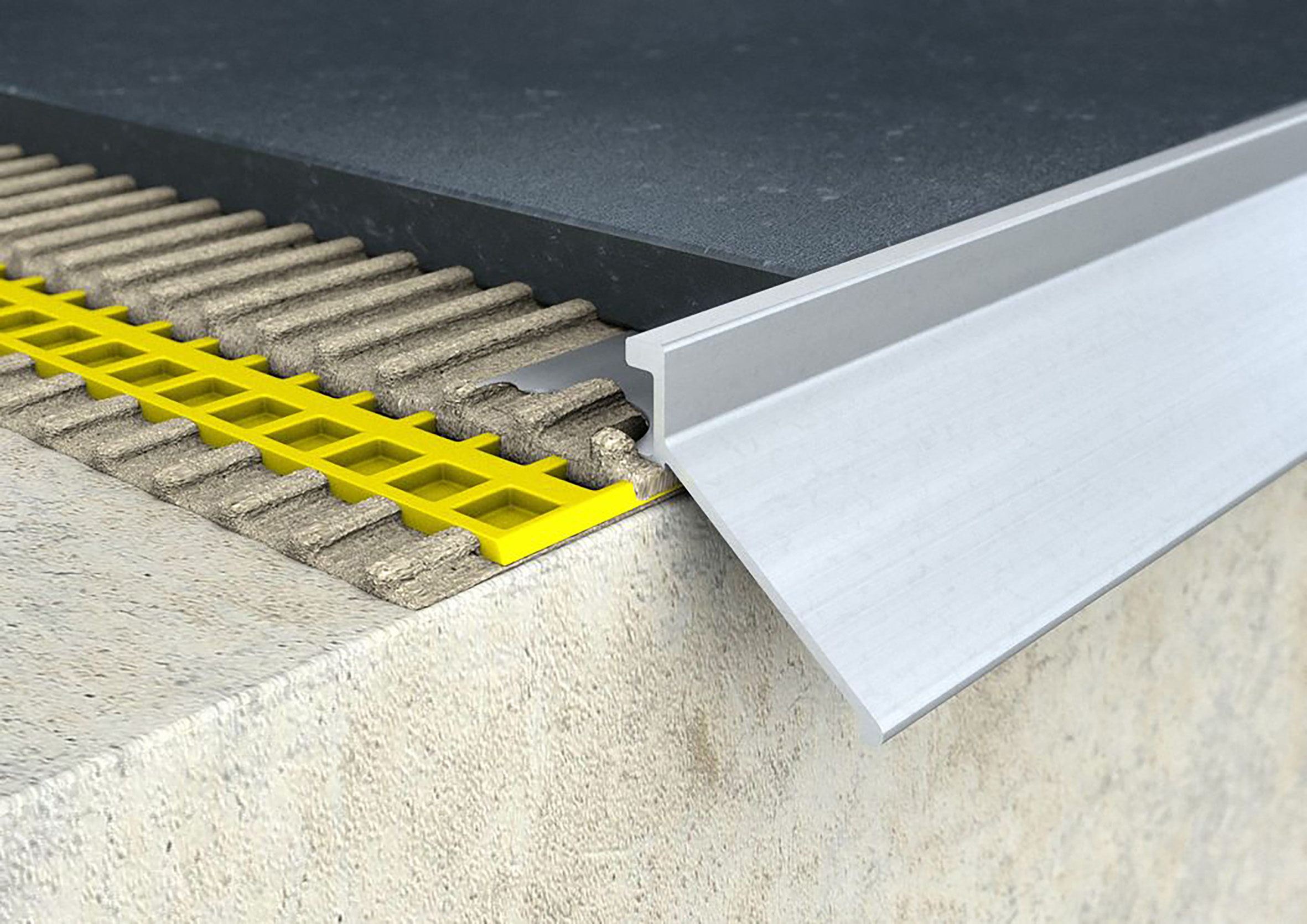ProfiWall Plus ALU vízvető profil 10mm natúr 2,5M – Ezüst, Fém profilok