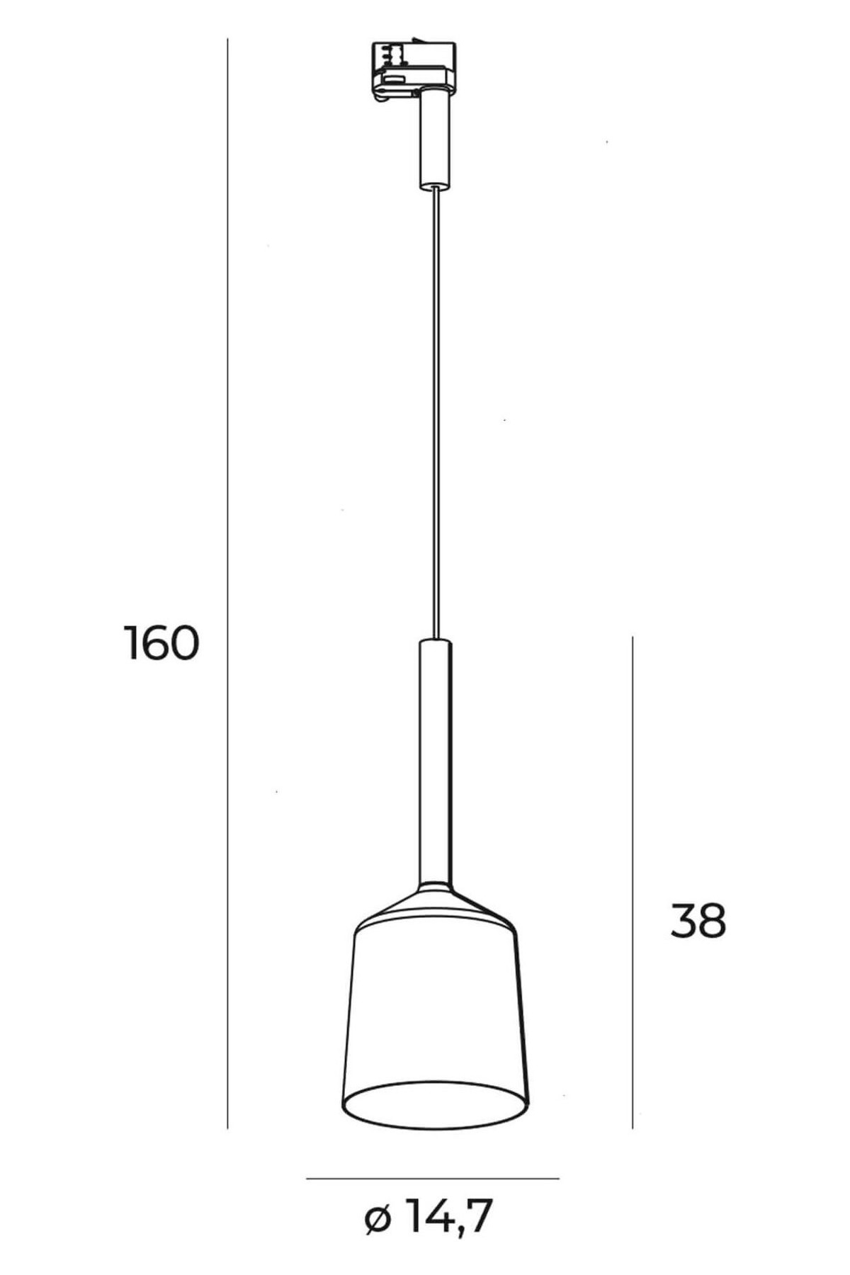 Tulipe Lamp for 3F track