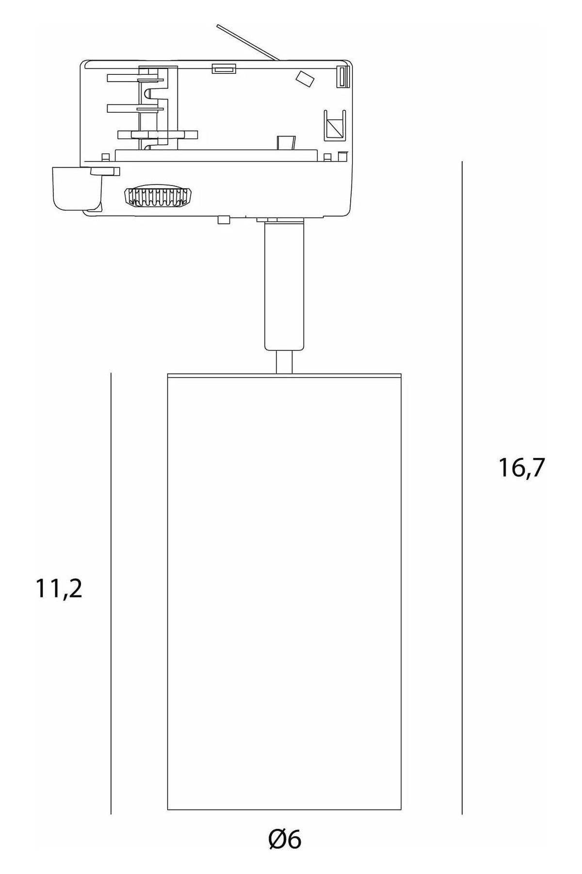 Rayo Spotlight for 3Phase Track System White