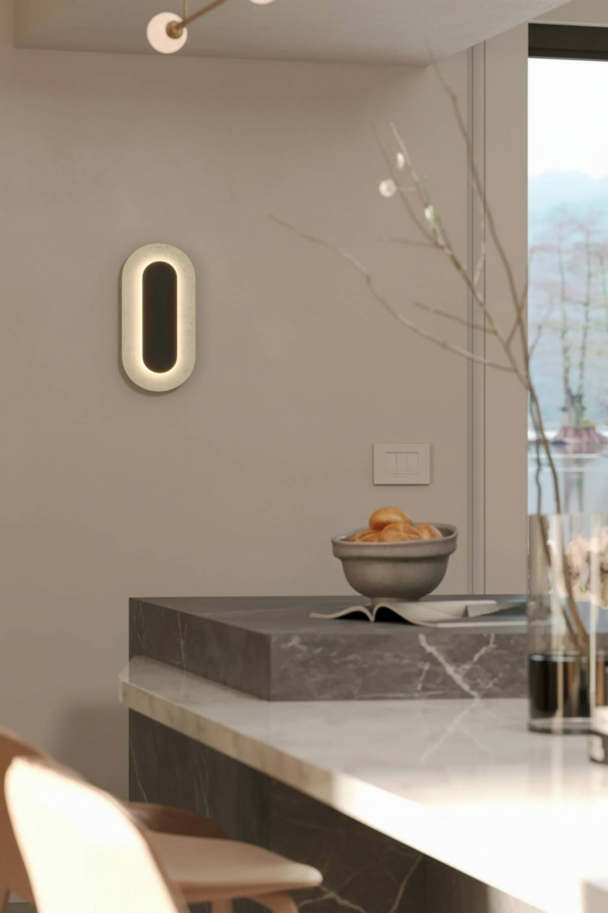 Travertino Oval 10w