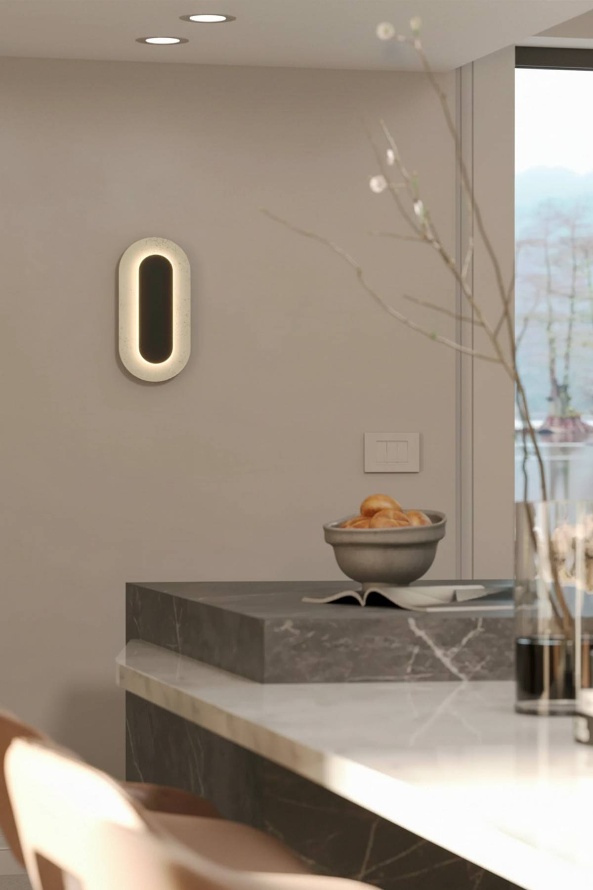 Travertino Oval 10w