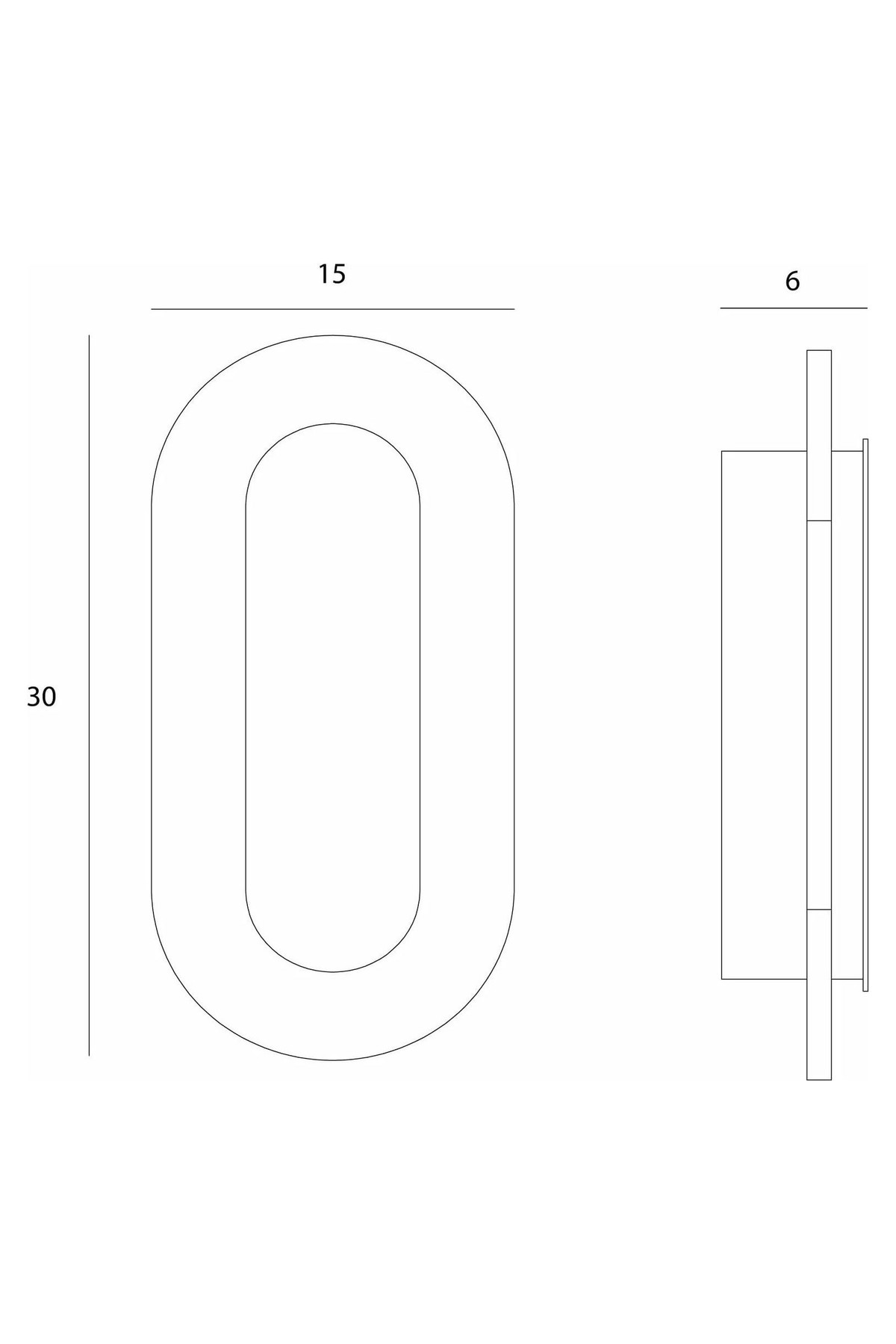 Travertino Oval 10w