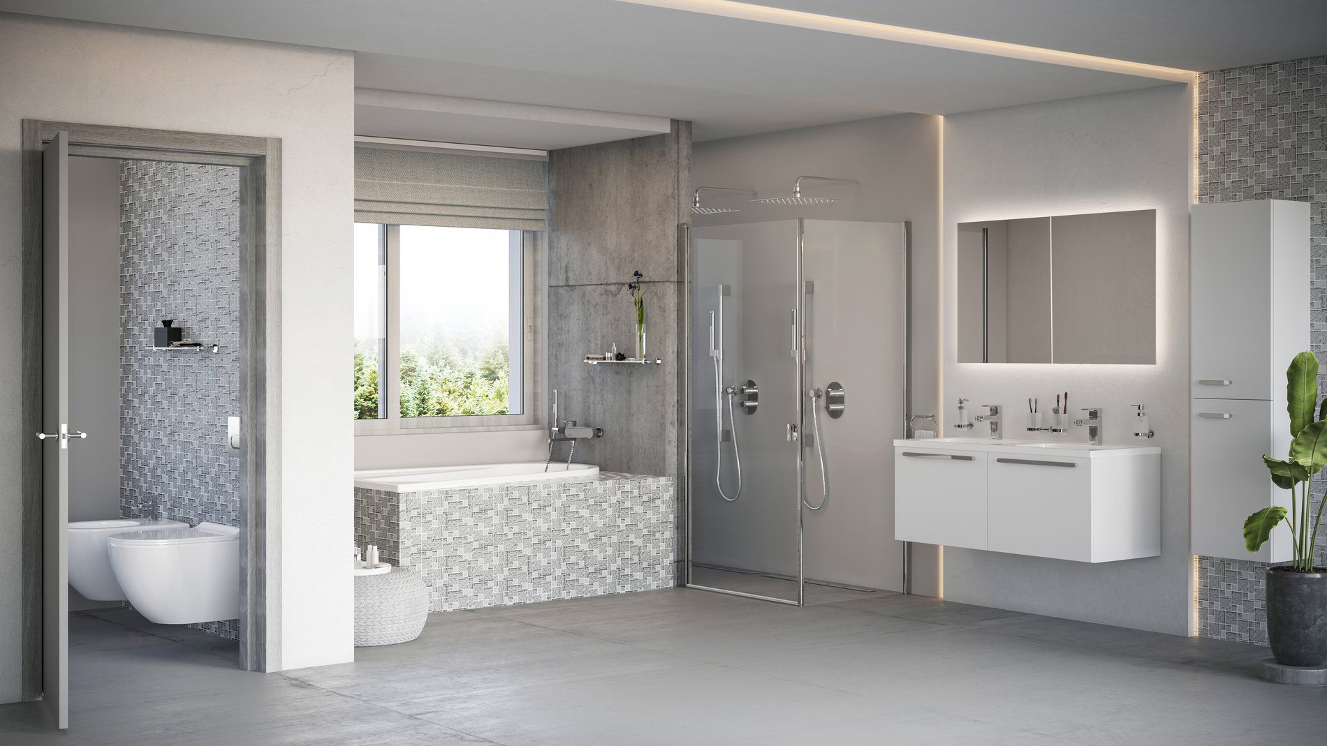 Ravak Oblong 60x70 fürdőszobai tükör világítással