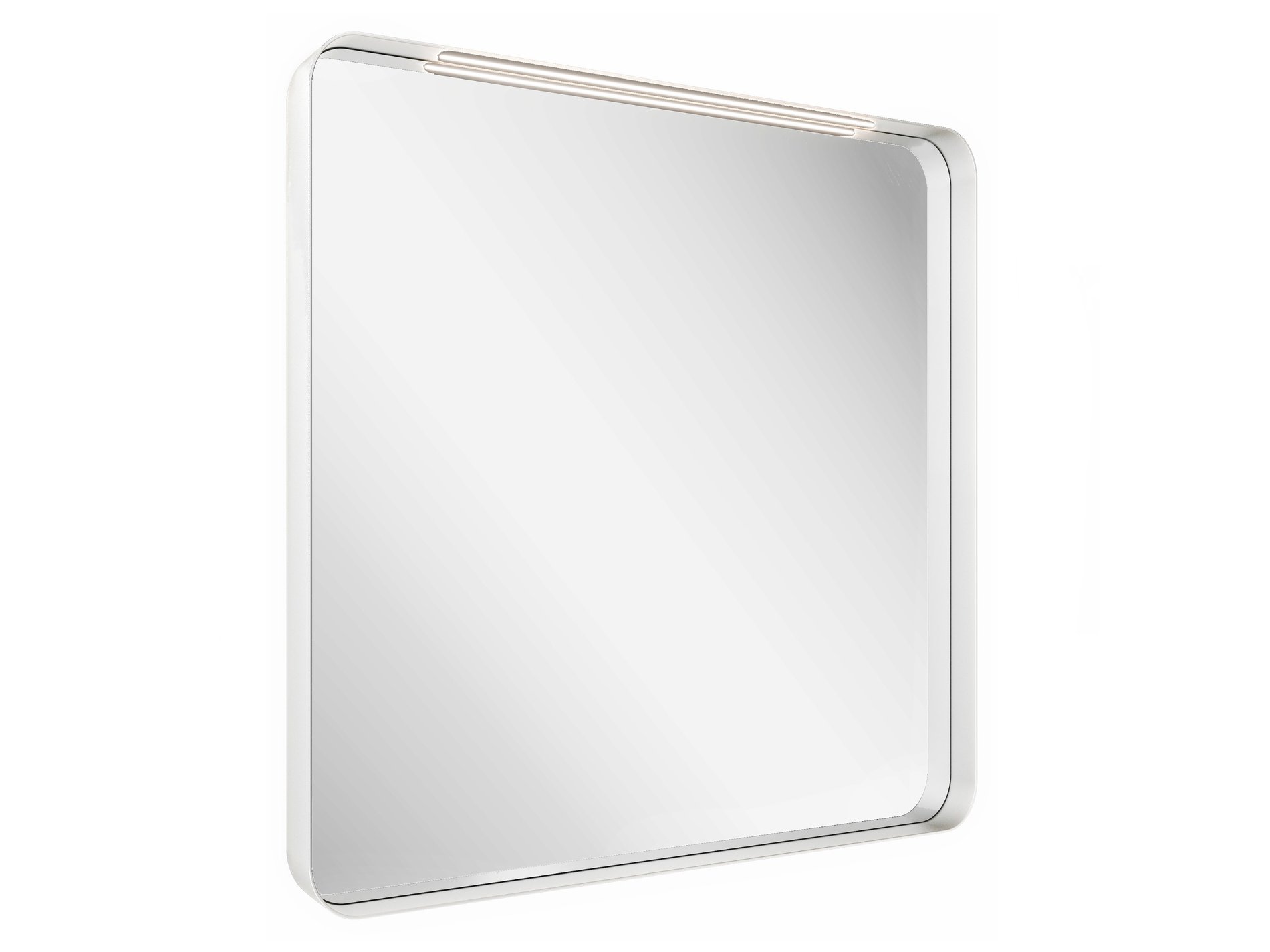 Ravak Strip 80x70 fürdőszobai tükör világítással, fehér