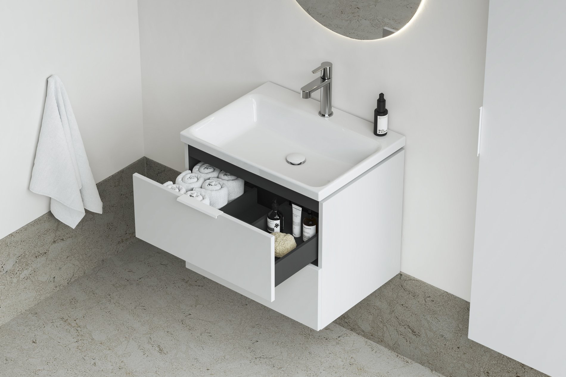 Ravak Comfort II SD 60 fehér – Mosdó alatti szekrények