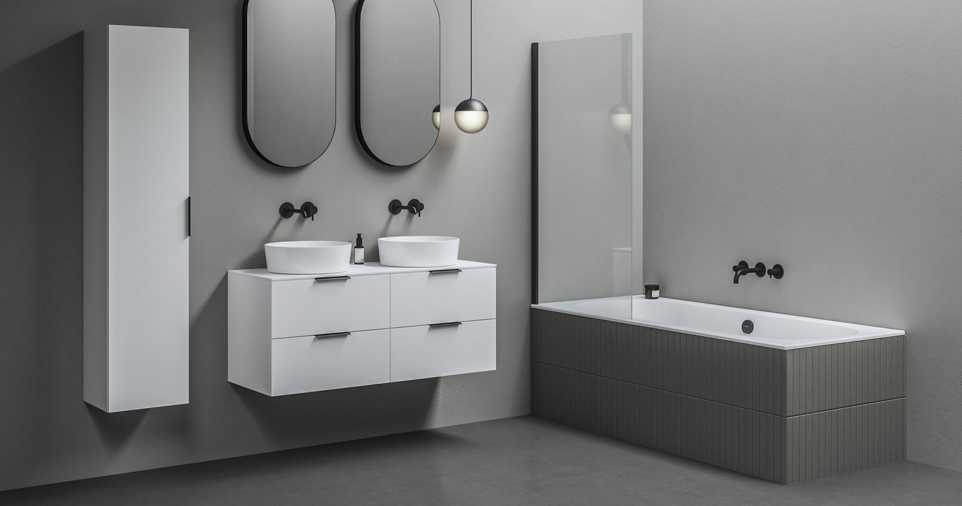 Ravak Comfort II SB 35 fehér – Fürdőszobai fali szekrények