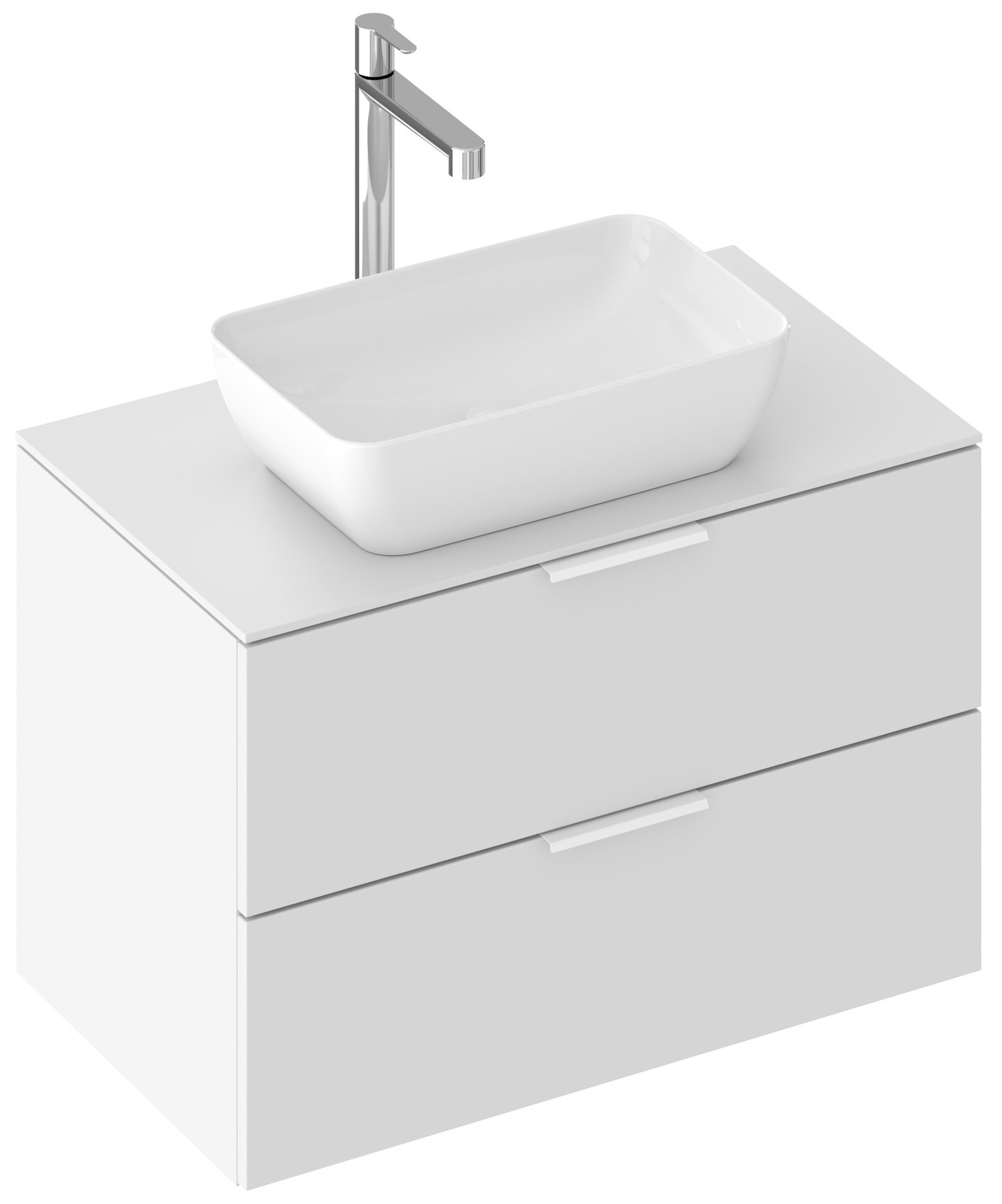 Ravak Comfort II fogantyú, fehér (1 db) – Fürdőszobabútor kiegészítő