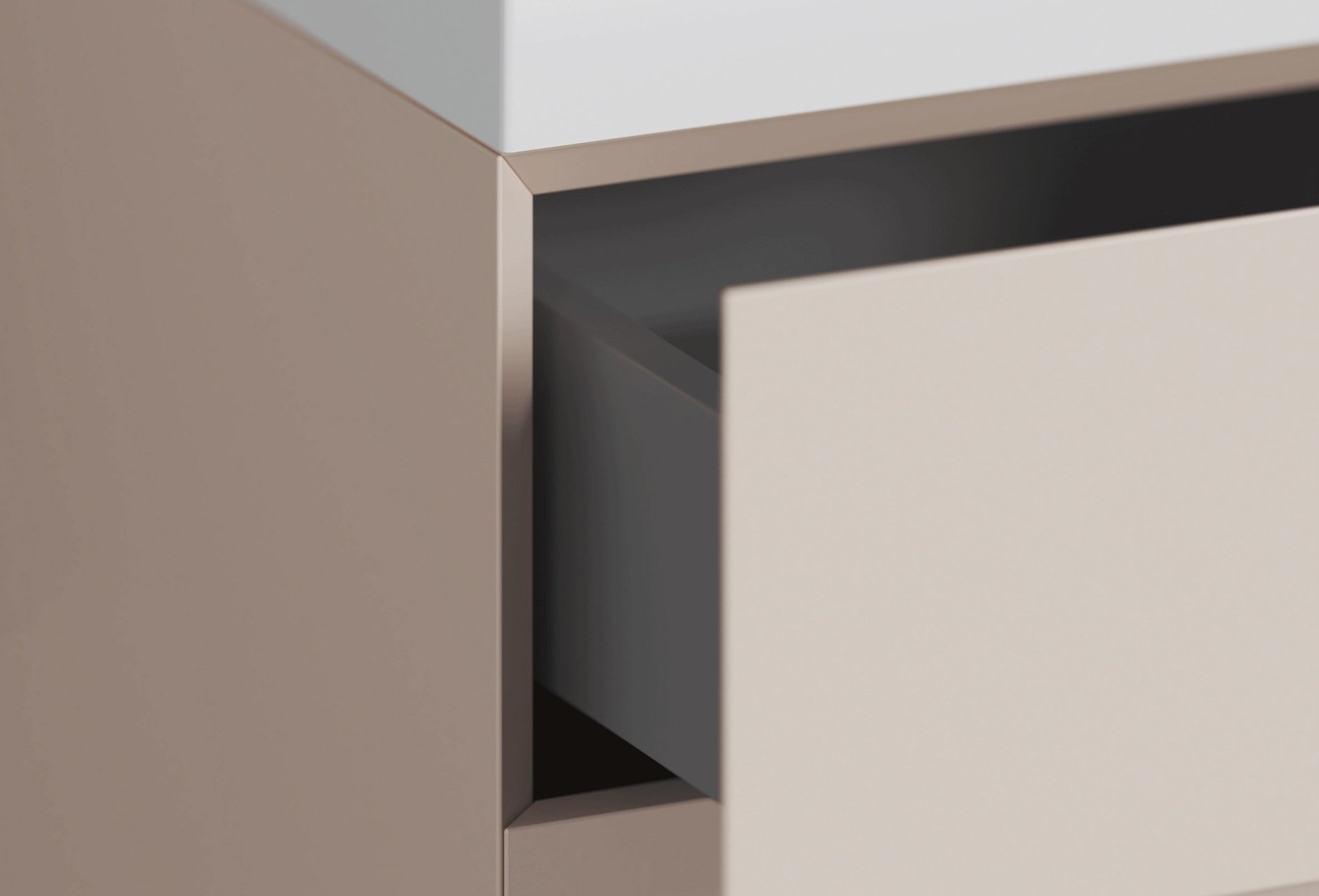 Ravak SD Lite 60 fürdőszobai szekrény mosdó alá Alabaster Pink – Rózsaszín, Mosdó alatti szekrények