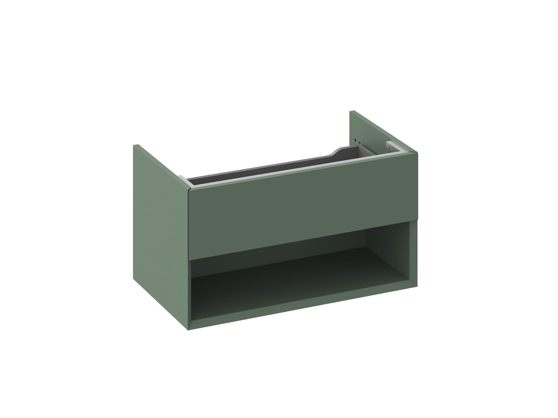 Ravak SD Lite 80 fürdőszobai szekrény mosdó alá Grey Green – Zöld, Mosdó alatti szekrények