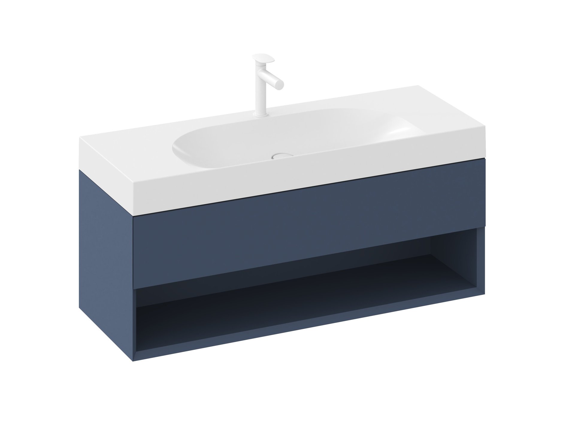 Ravak SD Lite 120 fürdőszobai szekrény mosdó alá Deepsea Blue – Kék, Mosdó alatti szekrények