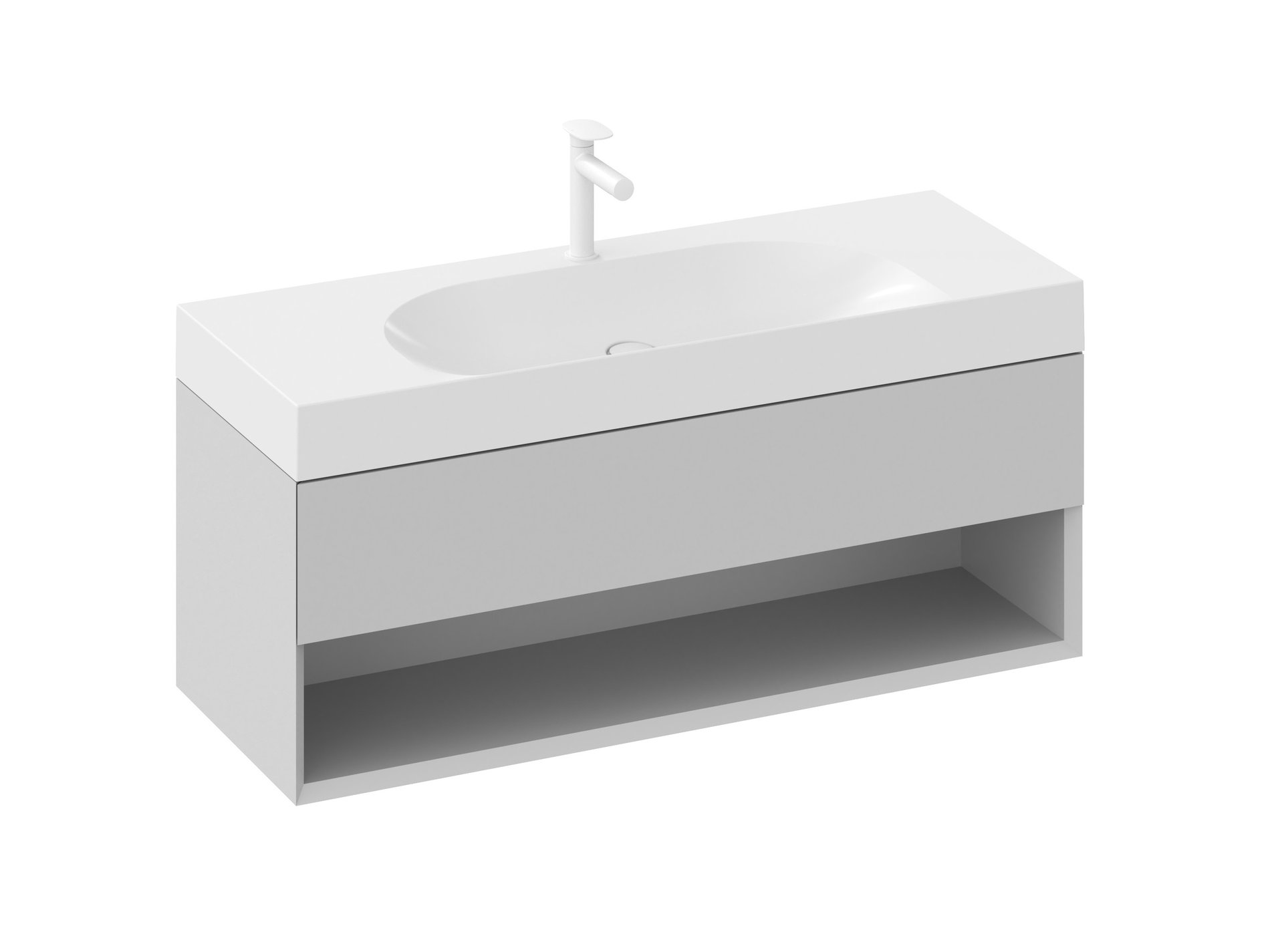 Ravak SD Lite 120 fürdőszobai szekrény mosdó alá Smoke Grey – Szürke, Mosdó alatti szekrények