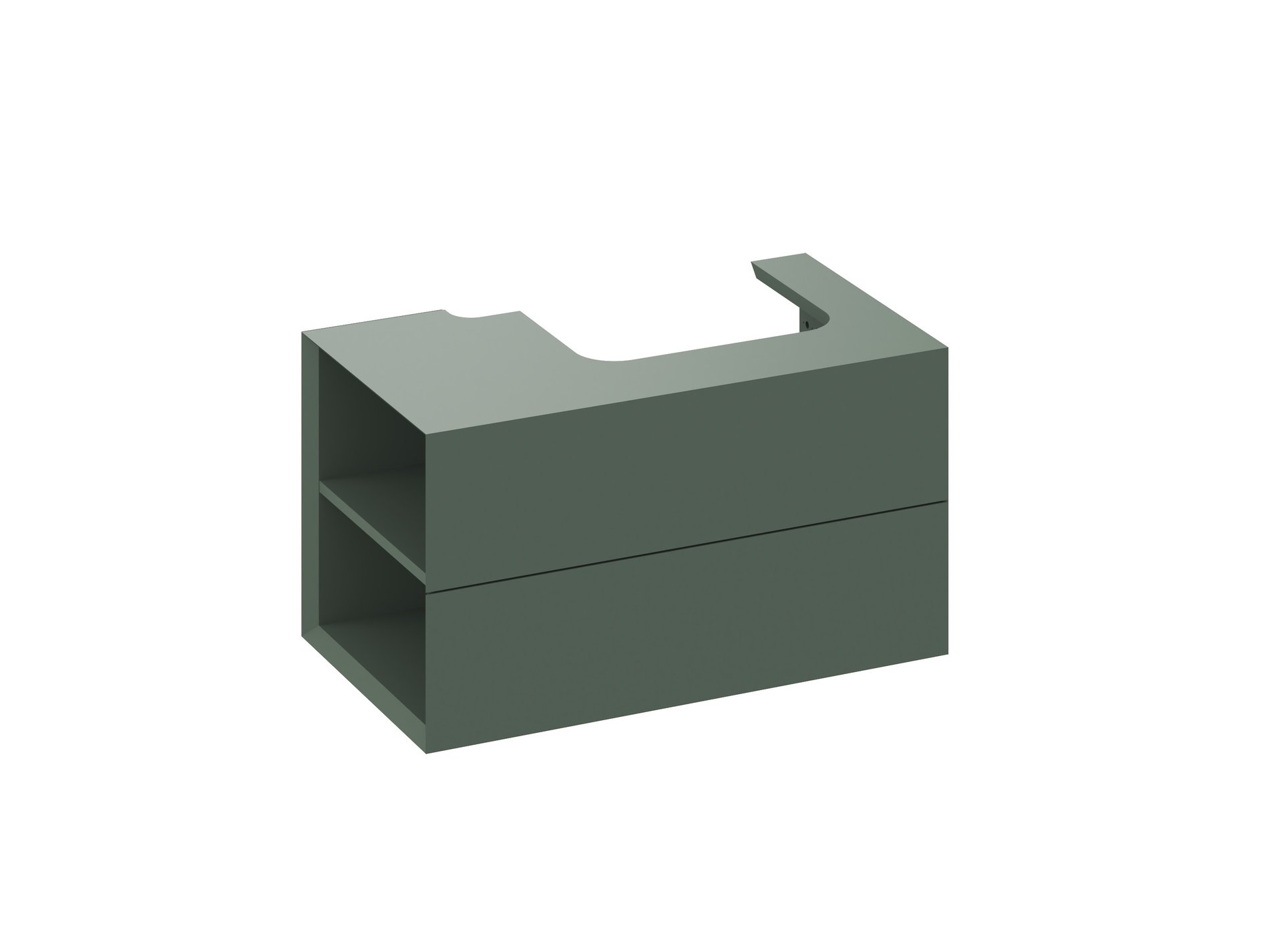 Ravak SD Lite 80 B fürdőszobai szekrény mosdó alá Grey Green – Zöld, Mosdó alatti szekrények
