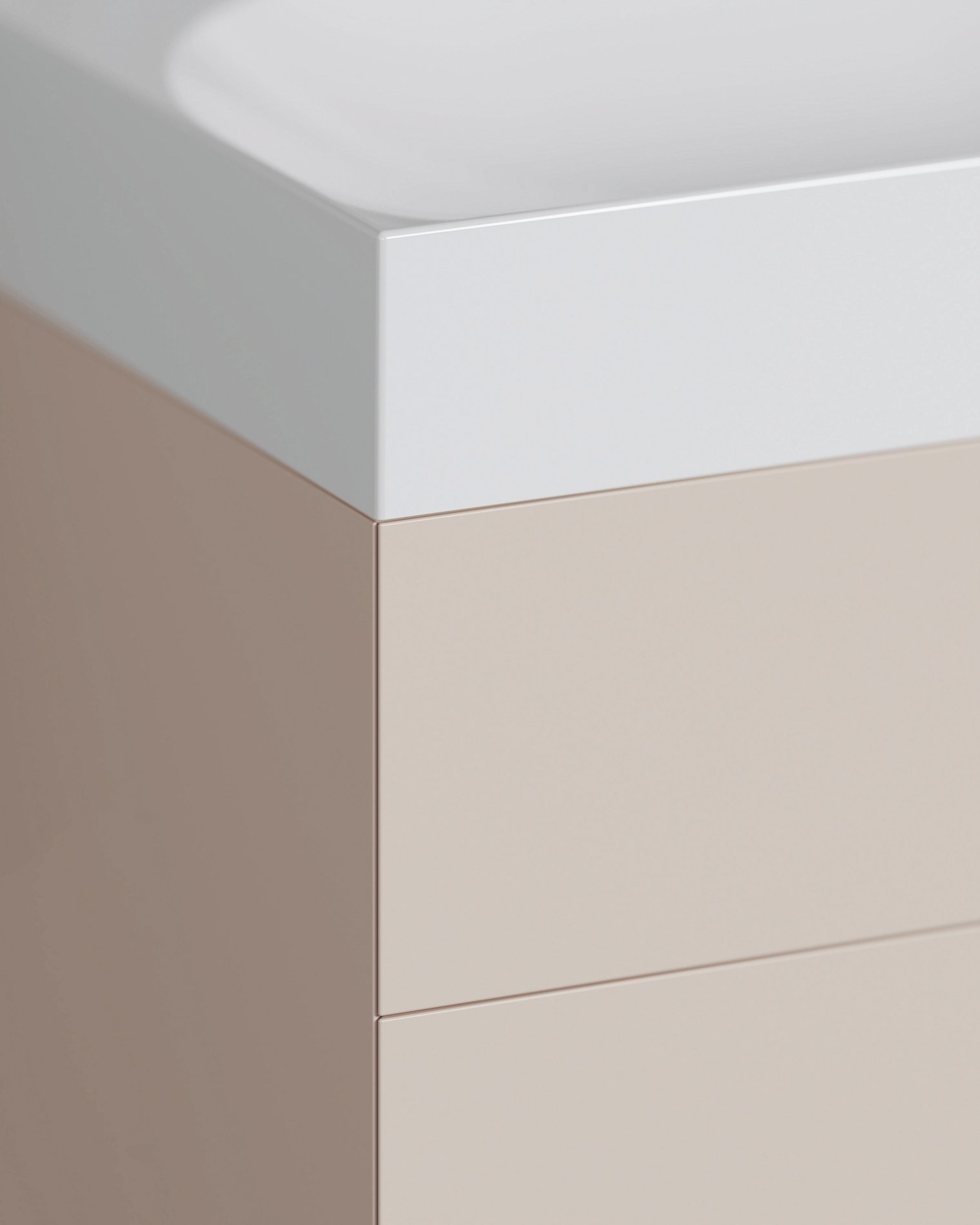 Ravak SD Lite 80 B fürdőszobai szekrény mosdó alá Alabaster Pink – Rózsaszín, Mosdó alatti szekrények