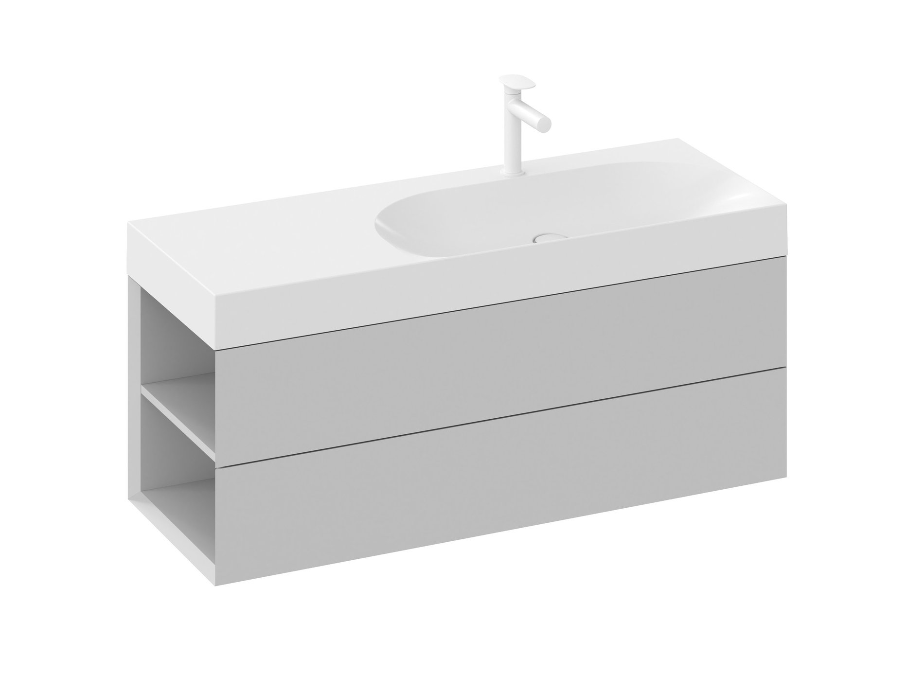 Ravak SD Lite 120 B fürdőszobai szekrény mosdó alá Smoke Grey – Szürke, Mosdó alatti szekrények