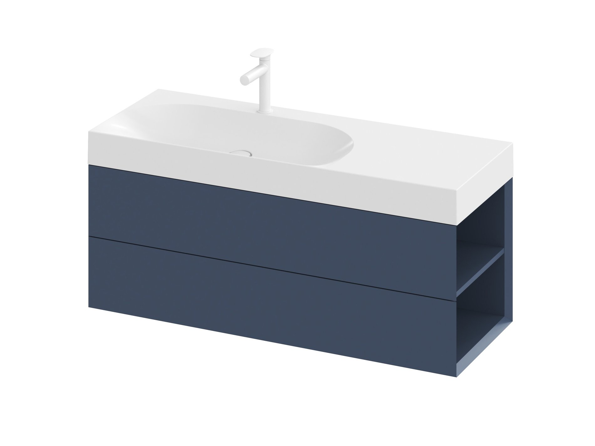 Ravak SD Lite 120 J fürdőszobai szekrény mosdó alá Deepsea Blue – Kék, Mosdó alatti szekrények