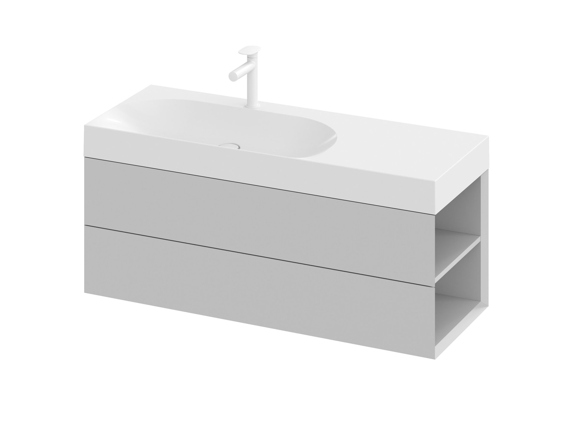 Ravak SD Lite 120 J fürdőszobai szekrény mosdó alá Smoke Grey – Mosdó alatti szekrények