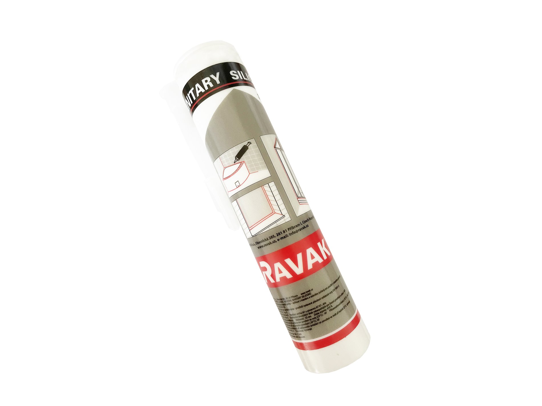 Szilikon 310ml (fehér) - Ravak Professional – Kádparaván kiegészítő