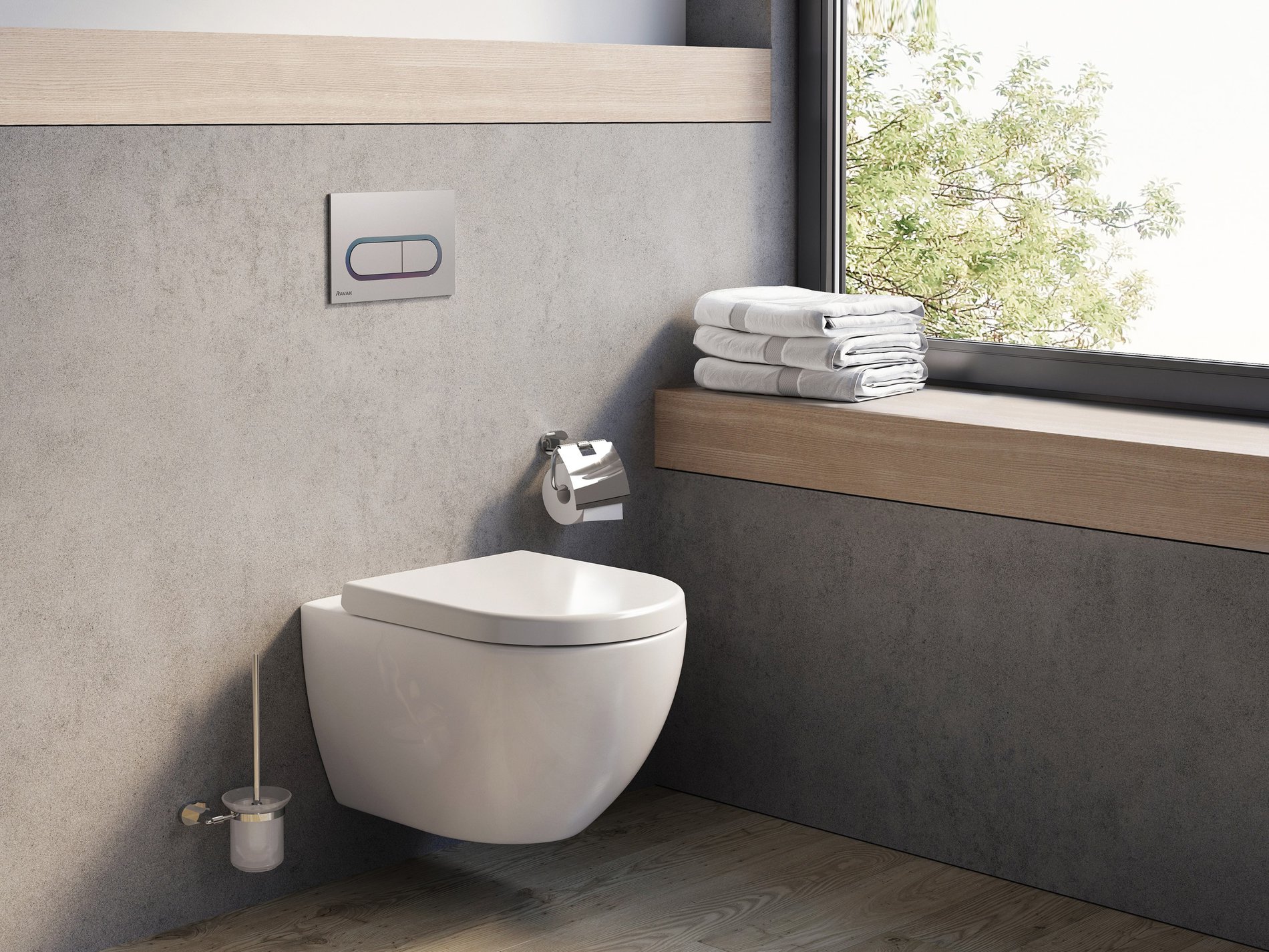 Ravak Uni Chrome WC Rim fehér – WC-k